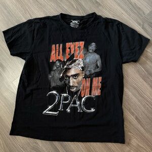 2PAC Graphic Tee All Eyez on me Black T-Shirt